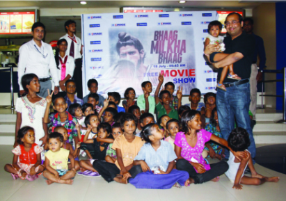 MOVIE SHOW FOR SLUM CHILDREN