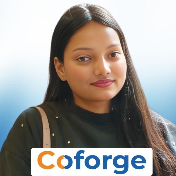 Simpy Sinha, BBA stdudent from Cimage Placed in Coforge