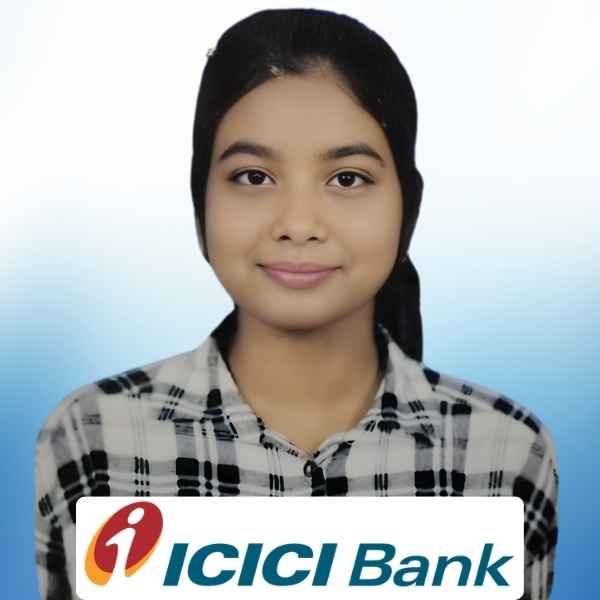 Muskan, BBM student of Cimage got Placement in ICICI Bank