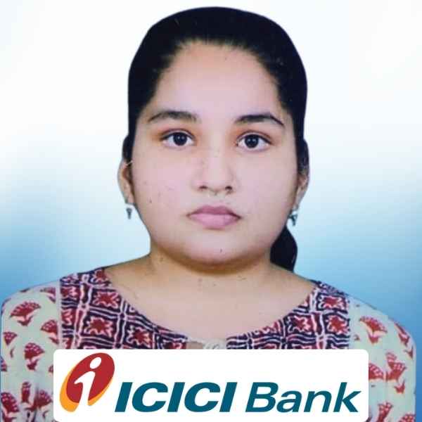 Vaishnavi Bhardwaj, BCA student from Cimage got Placement in ICICI Bank
