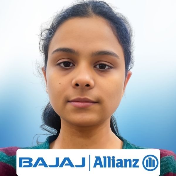 Rolee Sharma, BBM student from Cimage Placed in Bajaj Allianz
