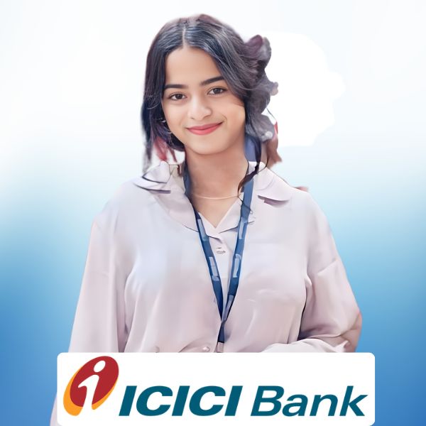 Mansi Kumari, BBA student from Cimage got Placement in ICICI Bank