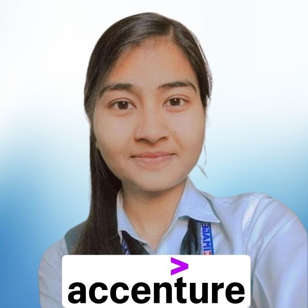 Aakriti Roy, BCA student of Cimage got Placement in Accenture