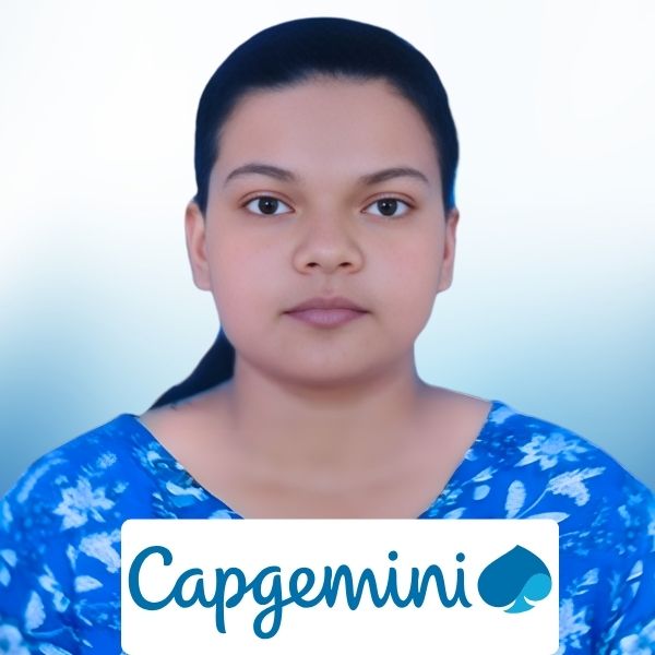 Sunidhi Ranjan, BCA student from Cimage Placed in Capgemini